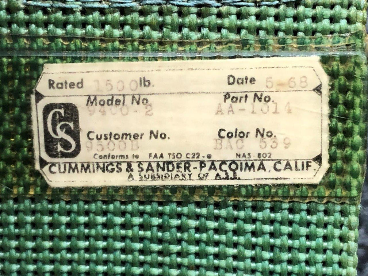 Cummings and Sander 9400-2 Cummings and Sander Lap Belt Assembly