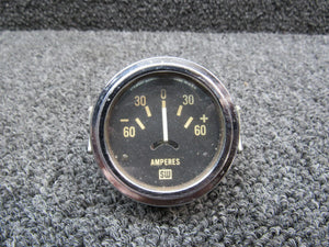 424787 Stewart-Warner Ammeter Indicator (Amps: -60 to +60)