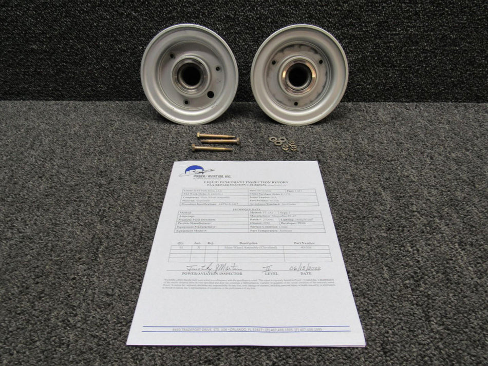 40-308 Cleveland 5.00-5 Main Wheel Assembly W/ Magnaflux & 8130-3 BAS Part Sales | Airplane Parts