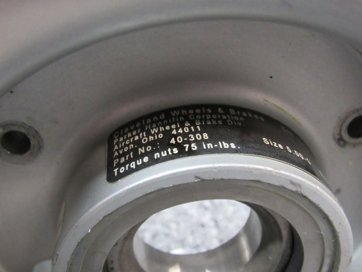 Cleveland 40-308 Cleveland 5.00-5 Main Wheel Assembly W/ Magnaflux and 8130-3