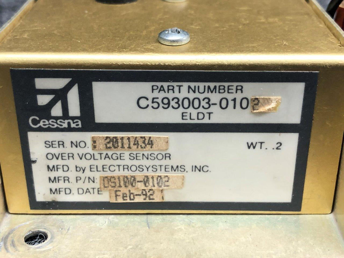 Electrosystems Inc OS100-0102 ALT C593003-0102 Electrosystems Overvoltage Sensor