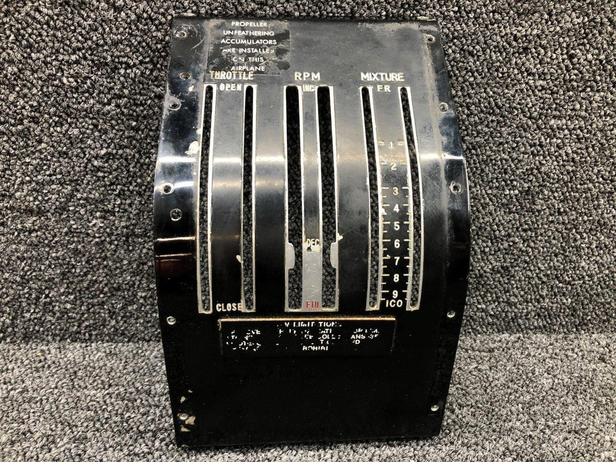 Cessna Aircraft Parts 0861107-34 Cessna 310Q Quadrant Cover