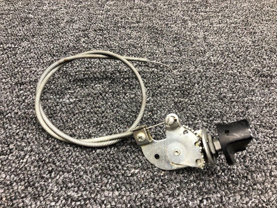 0813501-16 (USE: 0813501-1) Cessna 310Q Forward Cabin Air Cable (Length: 27") BAS Part Sales | Airplane Parts