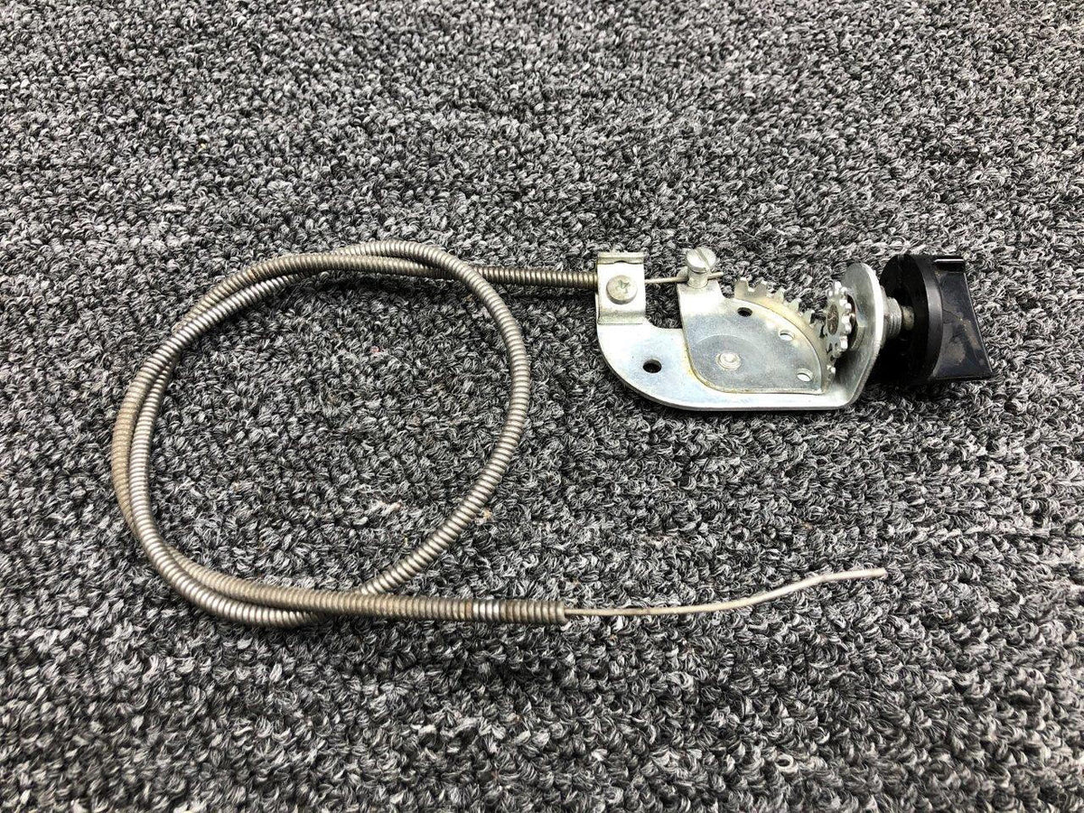 0813501-18 Cessna 310Q Cabin Air Control Cable Assembly W/ Knob (Length: 27") BAS Part Sales | Airplane Parts