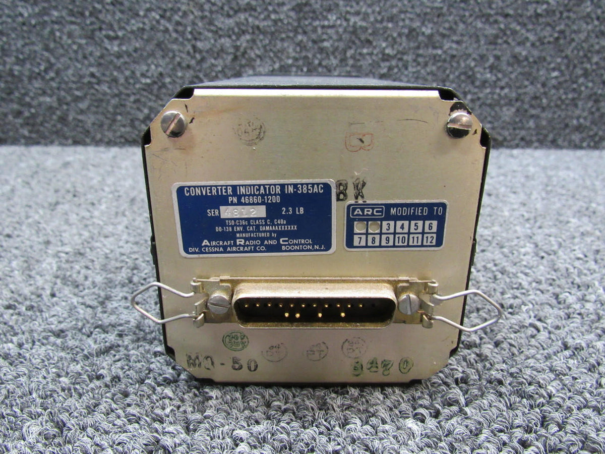 46860-1200 ARC IN-385AC Converter Indicator W/ Mods BAS Part Sales | Airplane Parts
