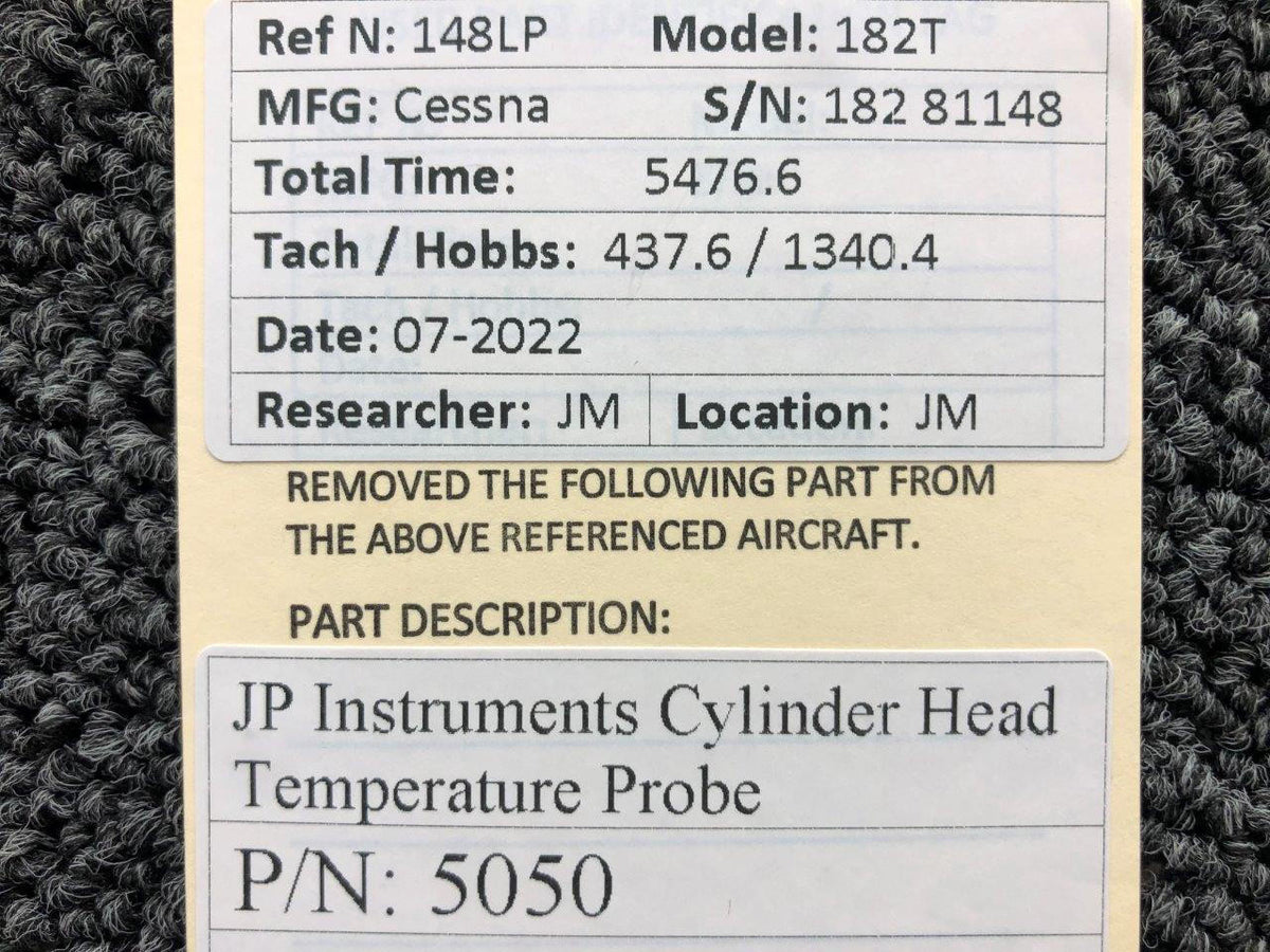 JP Instruments 5050 JP Instruments Cylinder Head Temperature Probe
