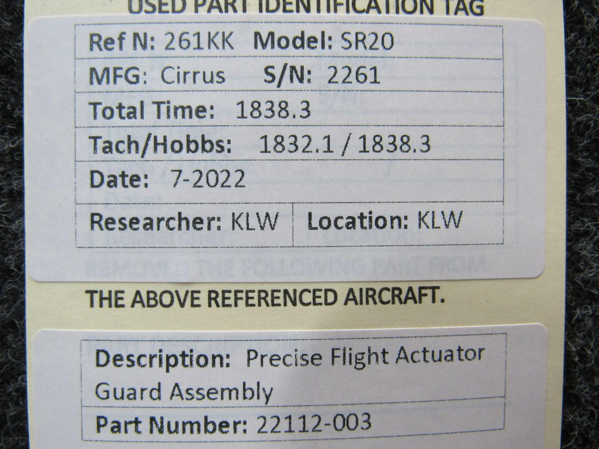 Precise Flight 22112-003 Precise Flight Actuator Guard Assembly