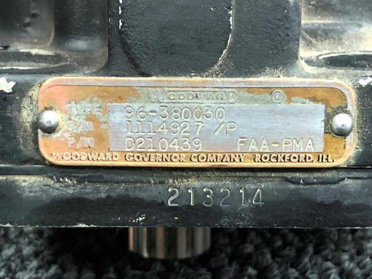 Woodward D210439 Continental IO-520-CB3B Woodward Propeller Governor Prop Struck