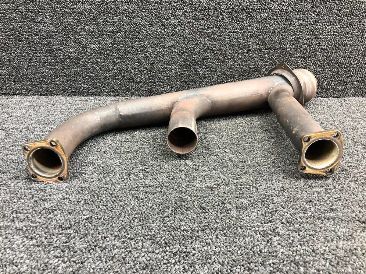 Continental 35-950005-37 Continental IO-520-BB21 Exhaust Stack Assembly LH W/ Probe Holes