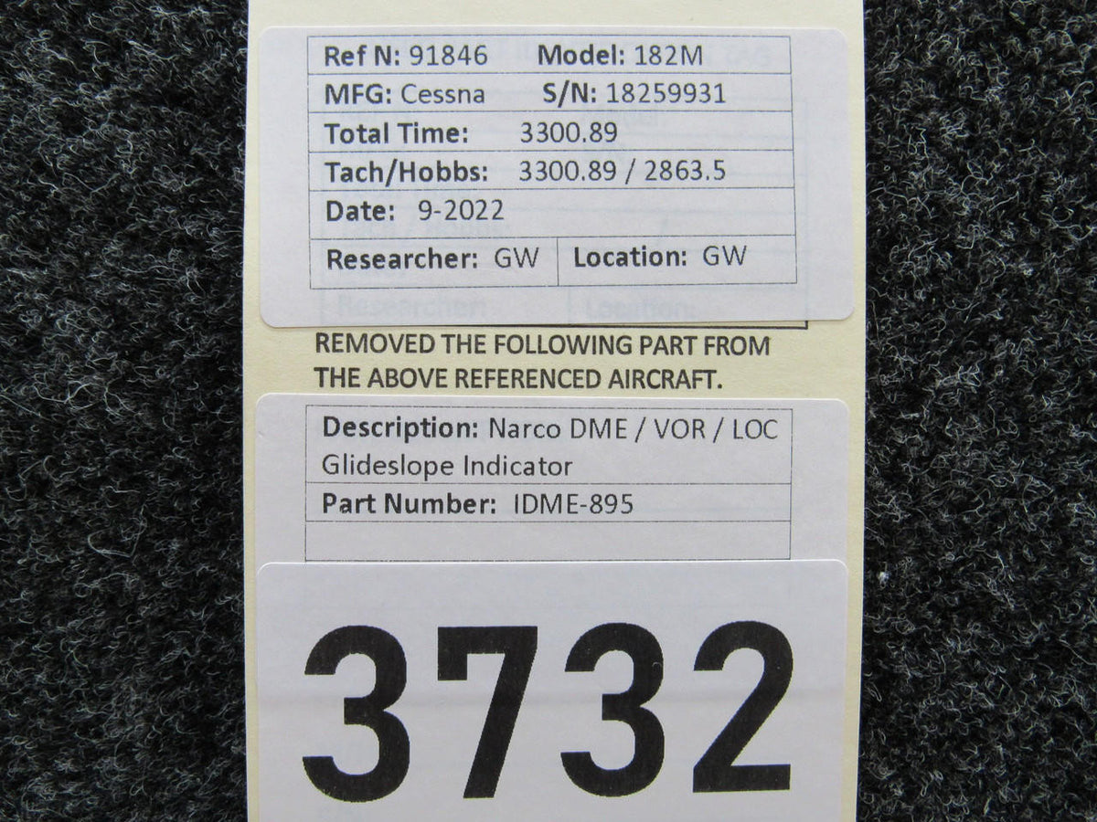 Narco IDME-895 DME / VOR / LOC / Glideslope Indicator