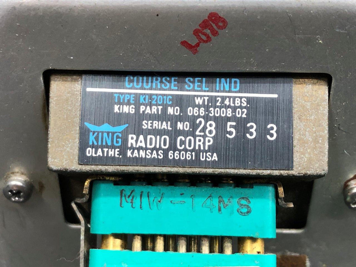 King Radio 066-3008-02 King Radio KI-201C Course Selector Indicator