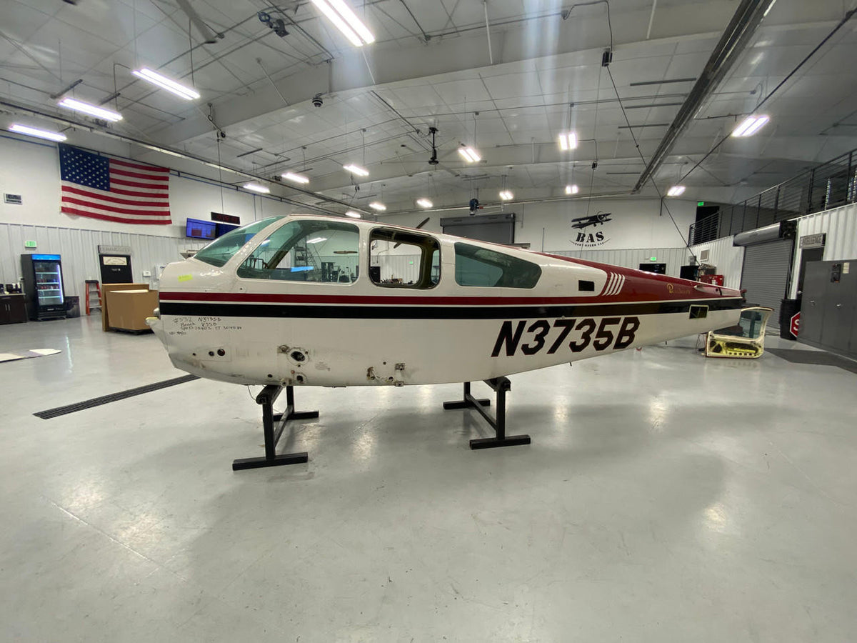Beechcraft Parts Beech V35B Fuselage Assy W/ Airworthiness, Bill of Sale, Data Tag and Log Books