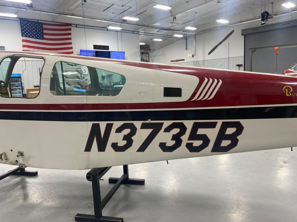 Beechcraft Parts Beech V35B Fuselage Assy W/ Airworthiness, Bill of Sale, Data Tag and Log Books