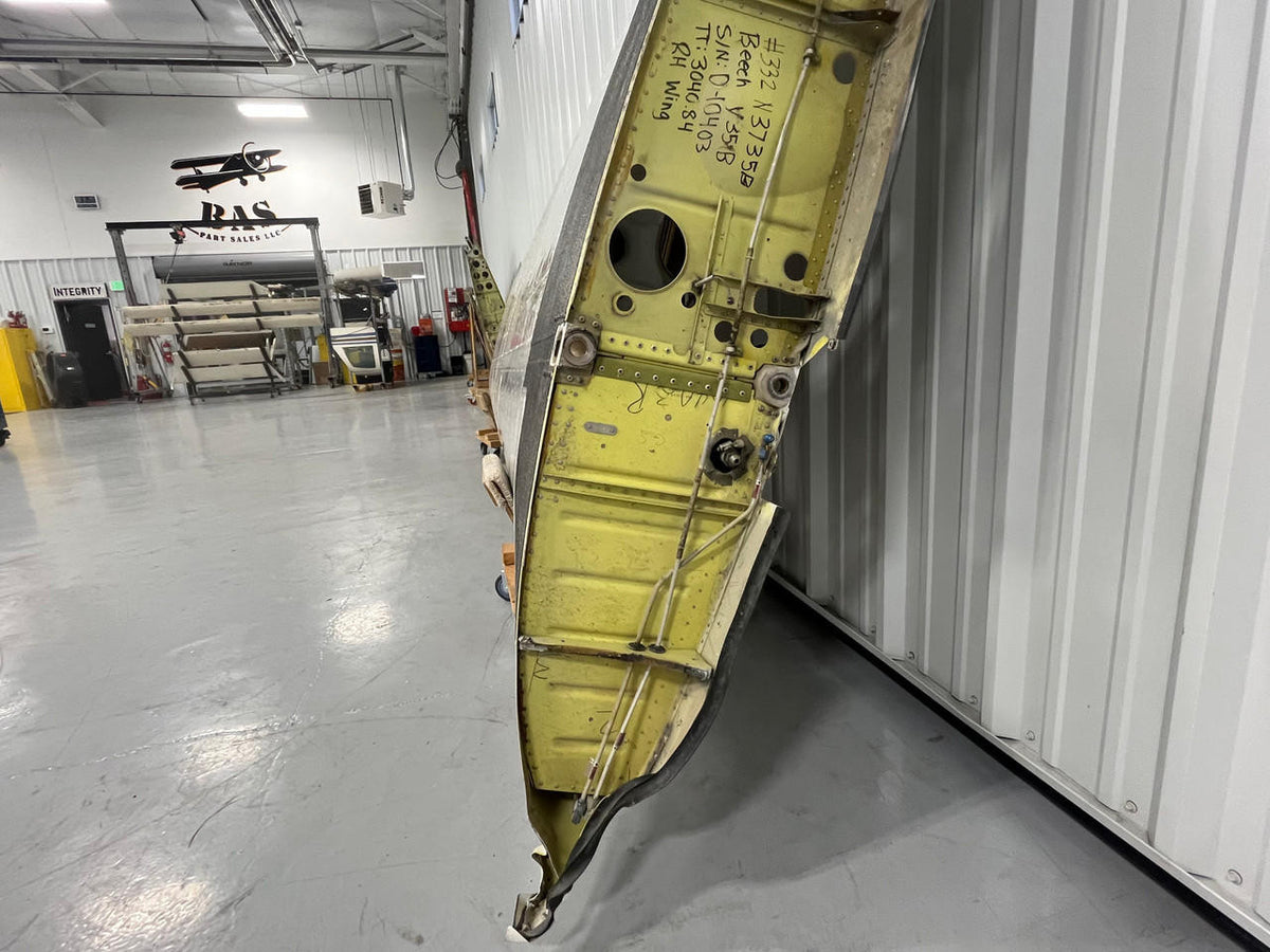 Beechcraft Parts 35-115388-47 Wing Spar P/N 000-110161-602 Beech V35B RH Wing Assembly
