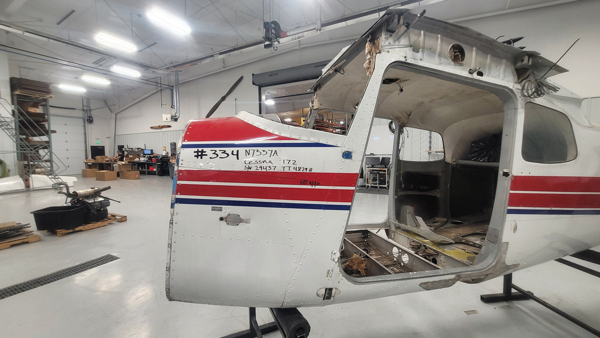 Cessna 172 Fuselage Assy W/ Bill of Sale, Data Tag and Log Books BAS Part Sales | Airplane Parts