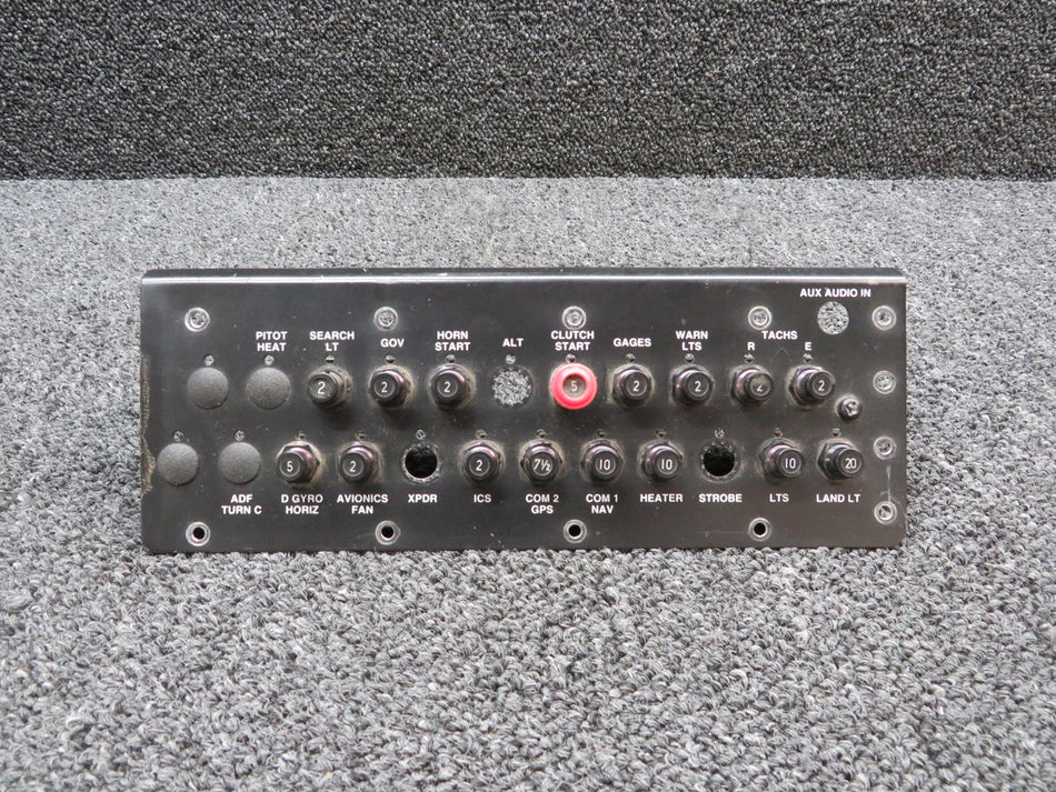 B490-2 Klixon-ETA Circuit Breaker Panel Assembly (Amps: Various, Total: 16)