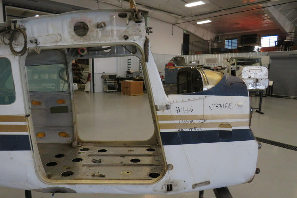 Cessna Aircraft Parts Cessna 172N Fuselage W/ Airworthiness, Bill of Sale, Data Tag and Log Books
