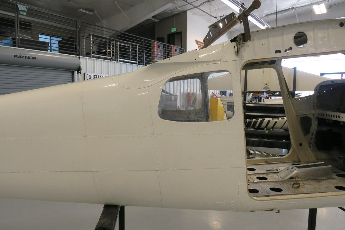 Cessna Aircraft Parts Firewall P/N 0591301-7 Cessna 175 Fuselage W/ Bill of Sale and Data Tag