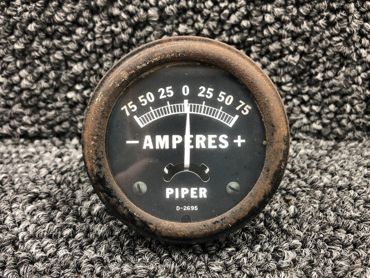 Piper Aircraft Parts 31101-000 ALT 550-609 Piper PA24-260 Ammeter Instrument Indicator
