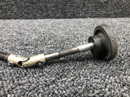 Piper Aircraft Parts 23244-000 / 21870-000 Piper PA24-260 Rudder Trim Control Tube Assembly W/ Knob