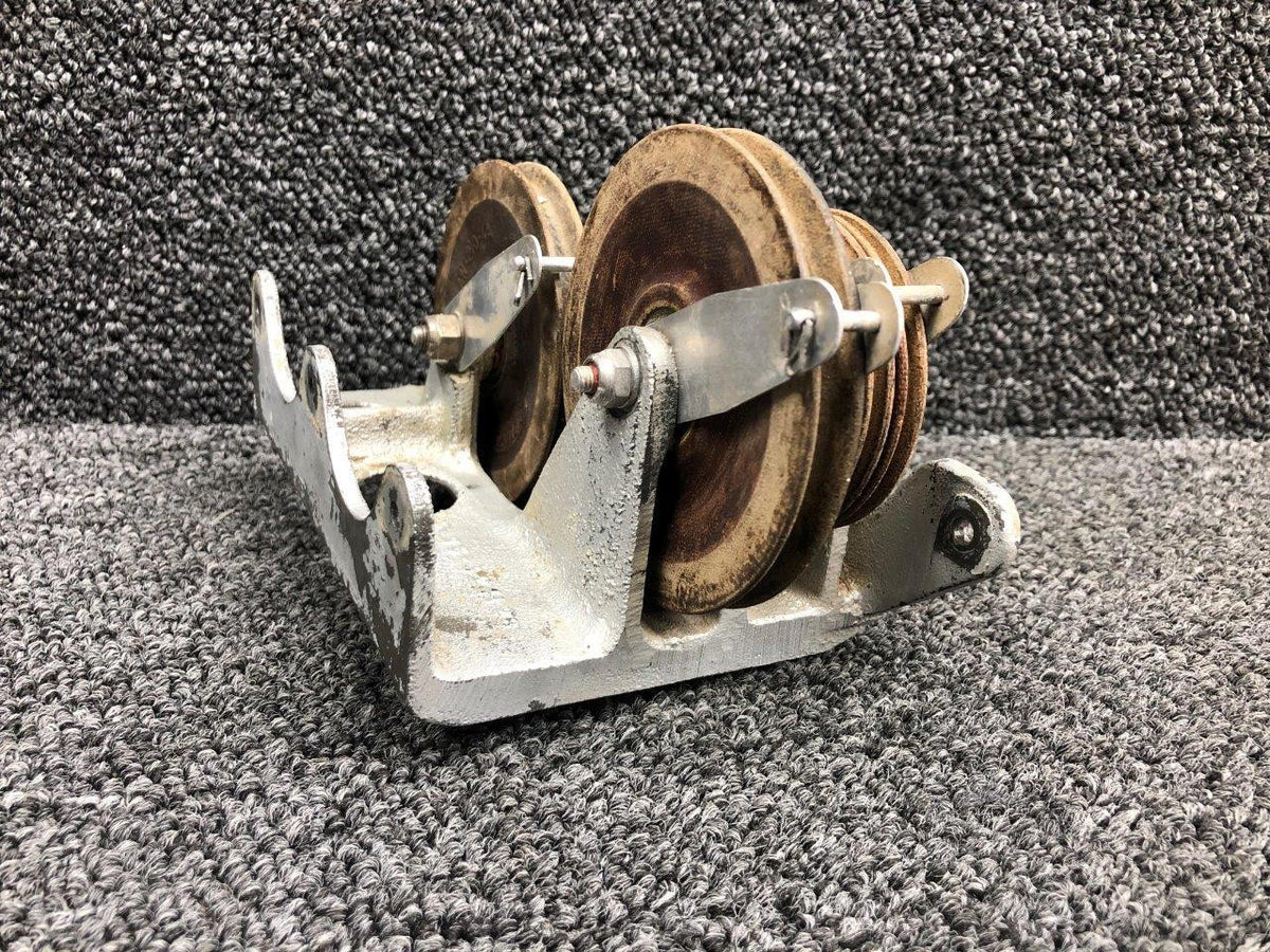 Beechcraft Parts 35-524126 Beechcraft 35 Forward Elevator Control Bracket W/ Pulleys