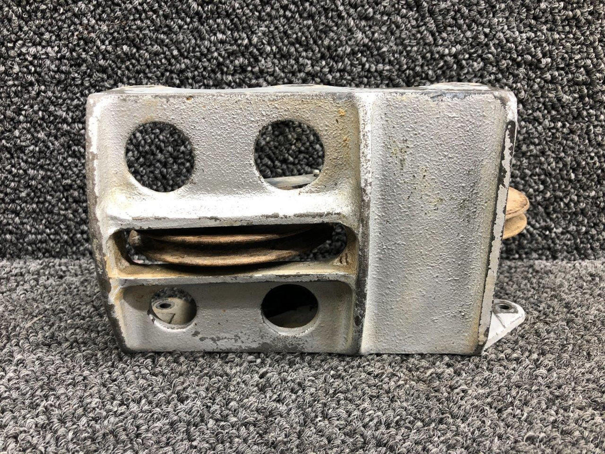 Beechcraft Parts 35-524126 Beechcraft 35 Forward Elevator Control Bracket W/ Pulleys