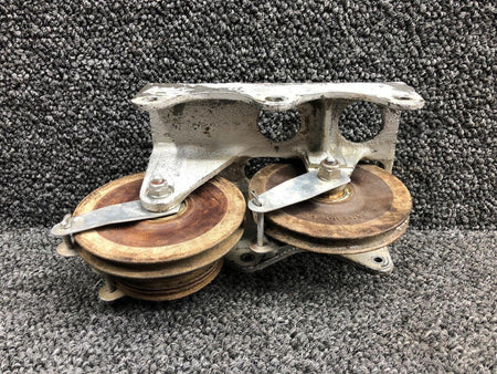 Beechcraft Parts 35-524126 Beechcraft 35 Forward Elevator Control Bracket W/ Pulleys