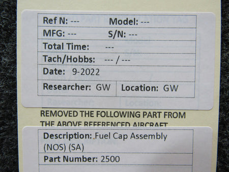 Does Not Apply 2500 Fuel Cap Assembly NEW OLD STOCK SA
