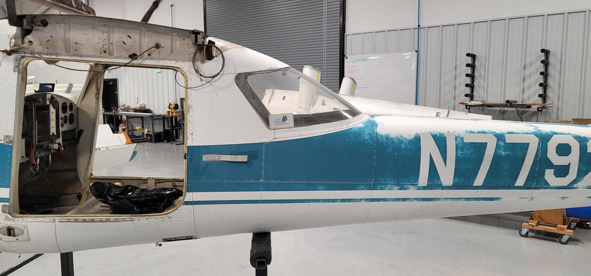 Cessna 150F Fuselage W/ Paperwork, Data Tag & Log Books (FIREWALL: 0453001-4) BAS Part Sales | Airplane Parts