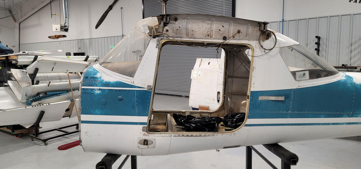 Cessna Aircraft Parts Cessna 150F Fuselage W/ AW, BOS, Data Tag and Log Books FIREWALL 0453001-4