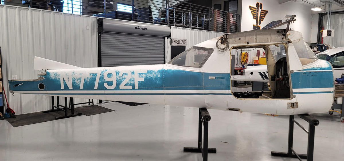 Cessna Aircraft Parts Cessna 150F Fuselage W/ AW, BOS, Data Tag and Log Books FIREWALL 0453001-4
