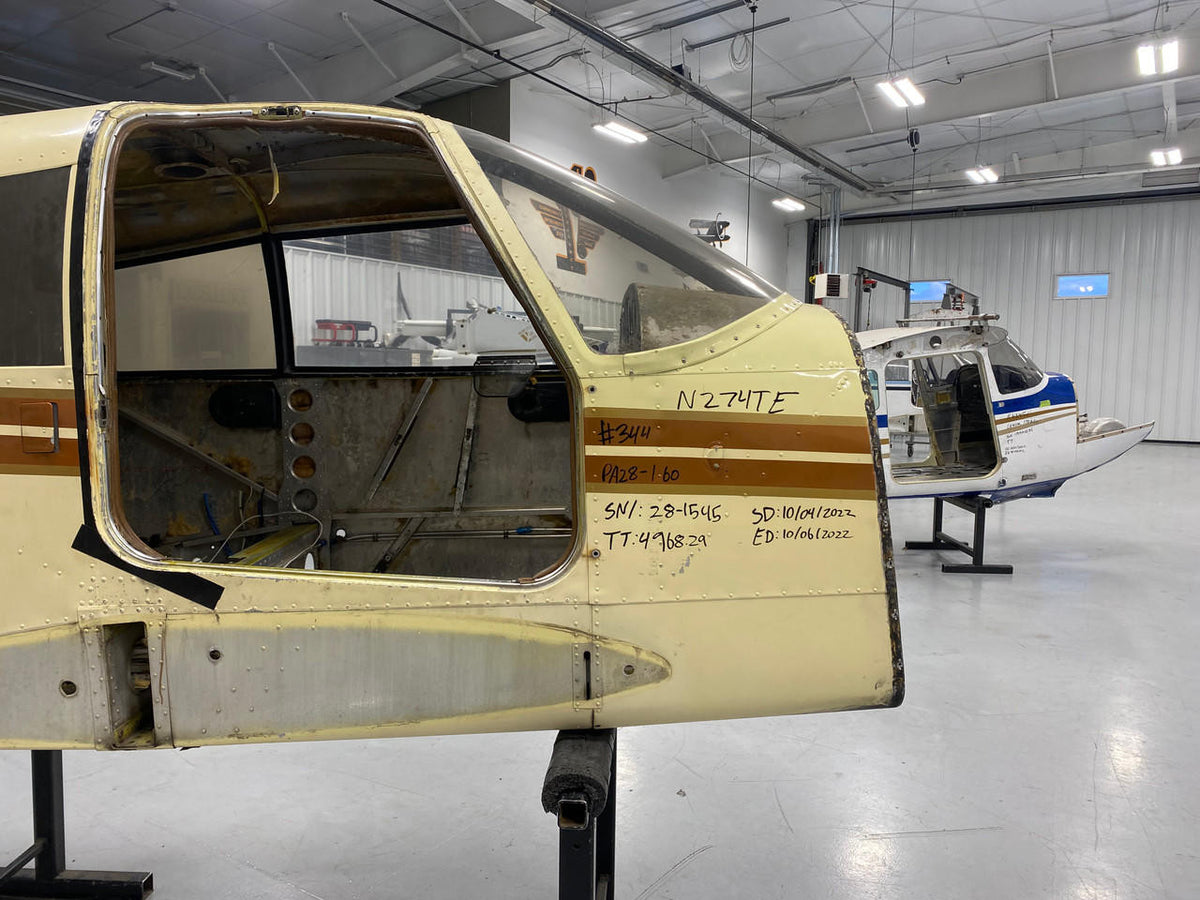 Piper Aircraft Parts Piper PA28-160 Fuselage W/ AW, BOS, Data Tag and Log Books FIREWALL 63284-002