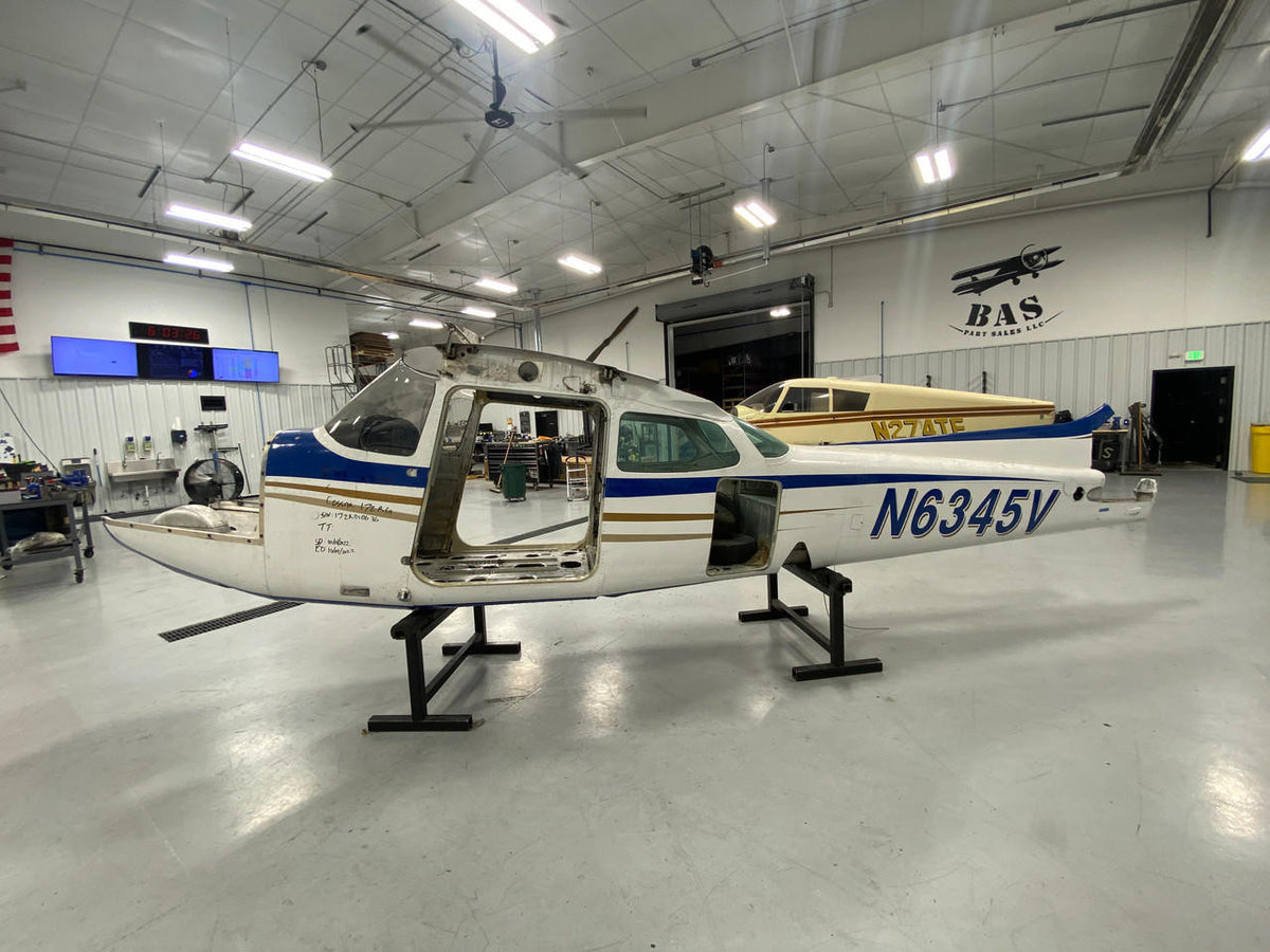 Cessna 172RG Fuselage W/ Paperwork, Data Tag & Log Books (FIREWALL: 2453000-200) BAS Part Sales | Airplane Parts