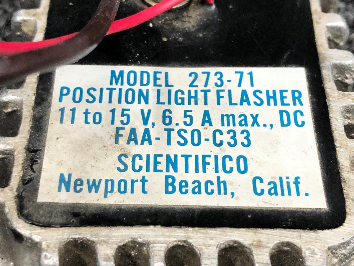 Scientifico 273-71 Position Light Flasher Volts 11-15 Amps 6.5