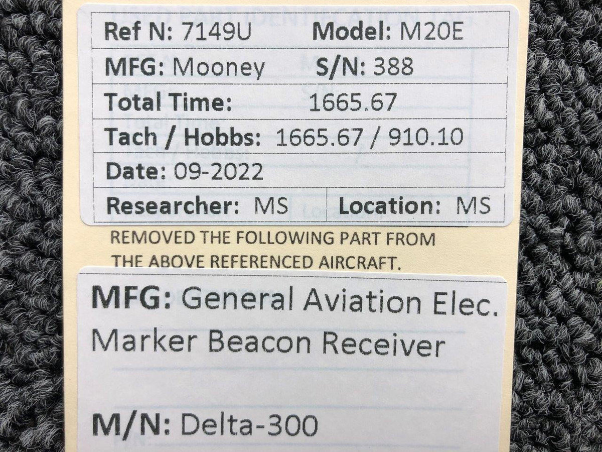 General Aviation Delta-300 Marker Beacon Receiver