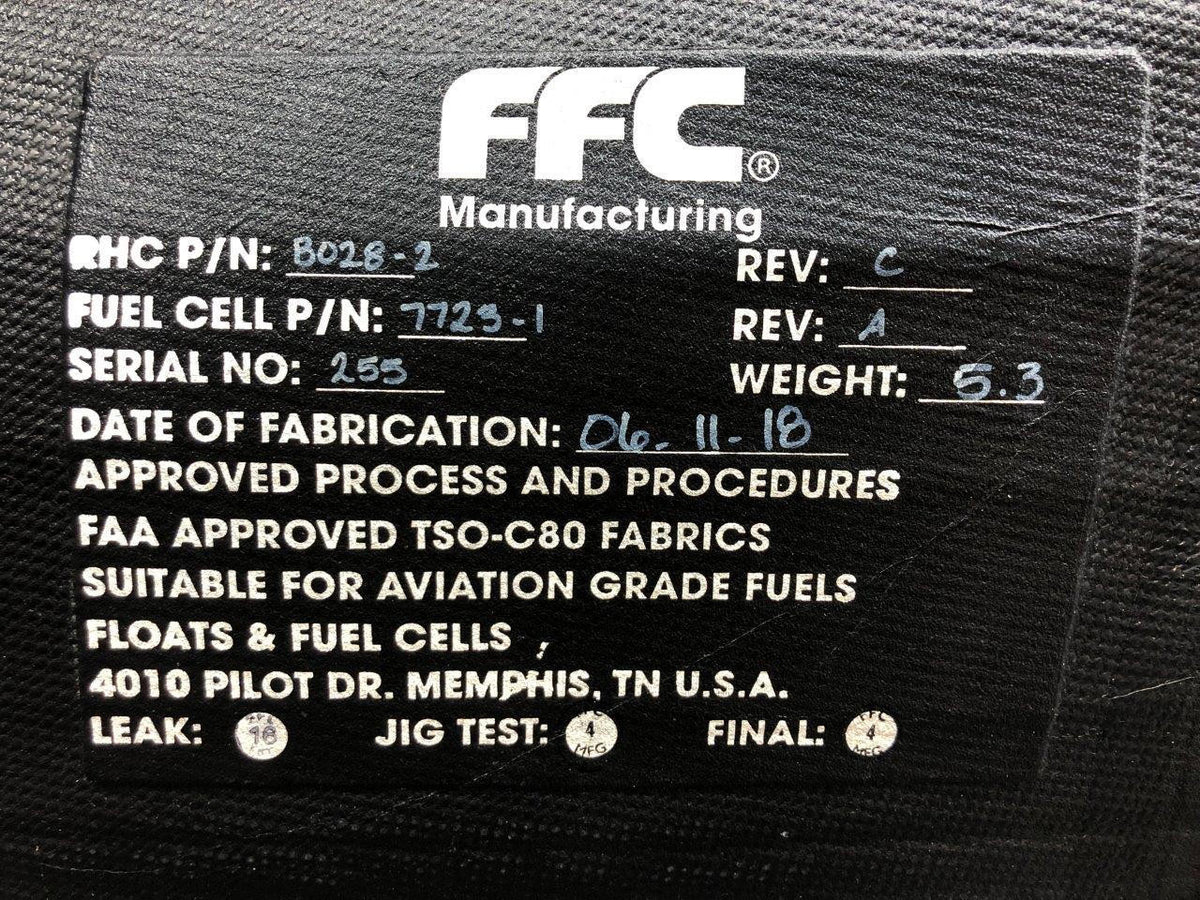 FFC 7723-1 ALT B028-2 FFC Manufacturing Auxiliary Fuel Bladder Tank Assy RH