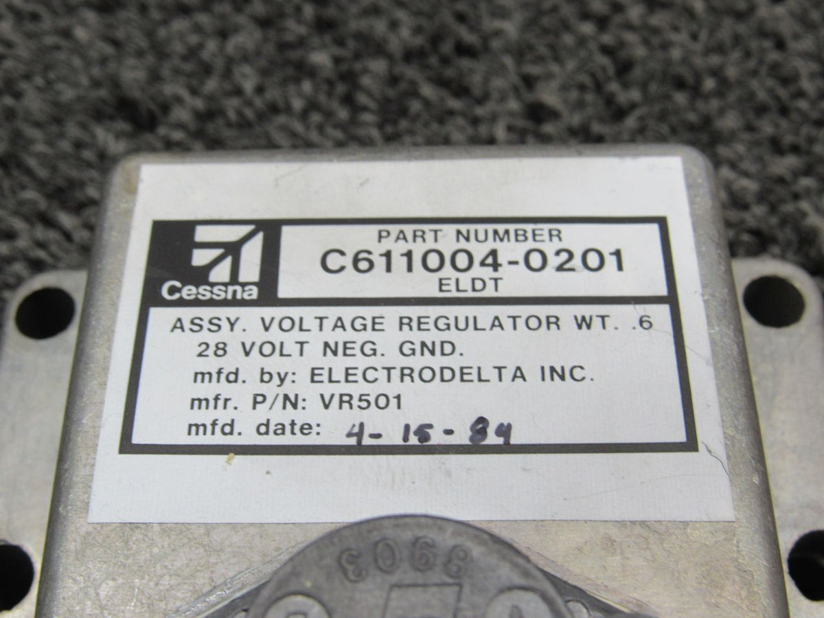 VR501 (USE: C611004-0201) Electro-Delta Voltage Regulator (Volts: 28) (SA) BAS Part Sales | Airplane Parts