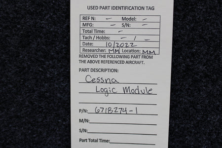 6718274-1 Cessna Citation Logic Module (NEW OLD STOCK) BAS Part Sales | Airplane Parts