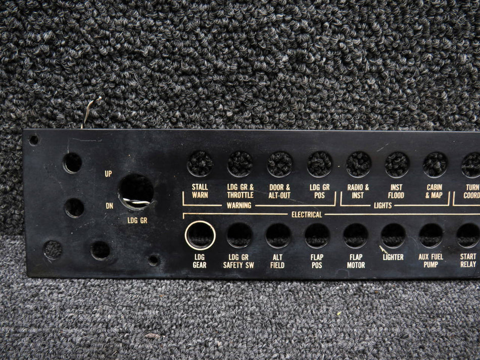 36-380019-1 Beech A36 Astronics Circuit Breaker Panel RH (Volts: 14, Lighted)