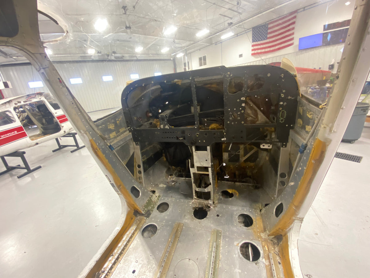 Cessna 172N  Fuselage W/ Paperwork, Data Tag & Log Books (FIREWALL: 0553006-204) BAS Part Sales | Airplane Parts