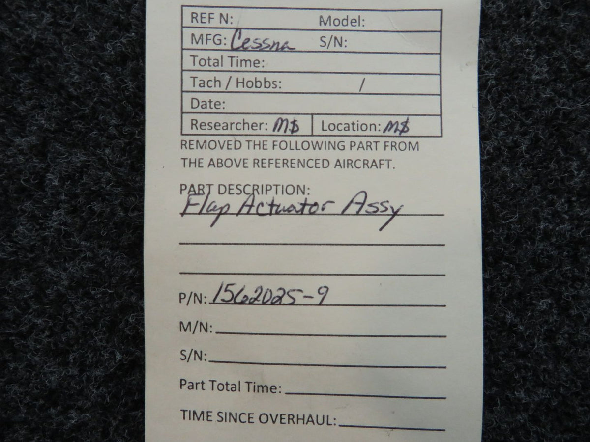 1562025-9 Cessna Flap Actuator Assembly BAS Part Sales | Airplane Parts