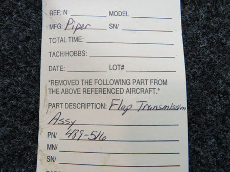 489-516 Piper Flap Transmission Assembly BAS Part Sales | Airplane Parts