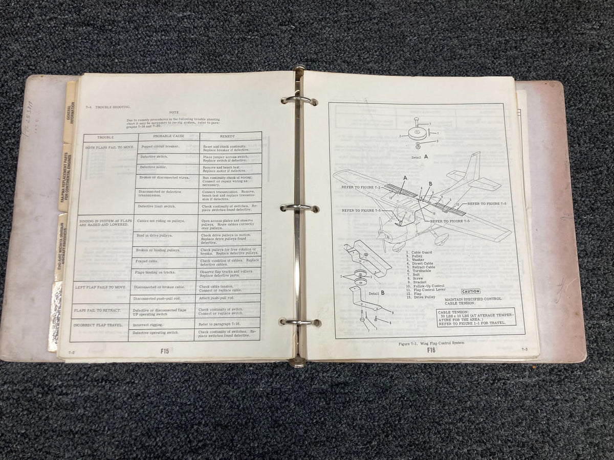 Cessna Aircraft Parts 1977-1978 Cessna 172 Service Manual