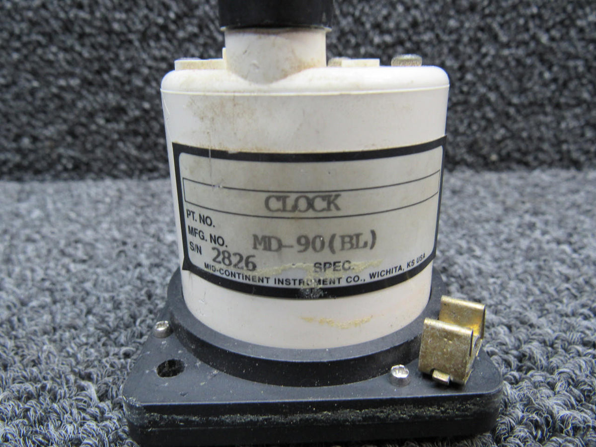 Mid-Continent MD-90(BL) Mid-Continent Quartz Clock Indicator (Volts: 12-32)