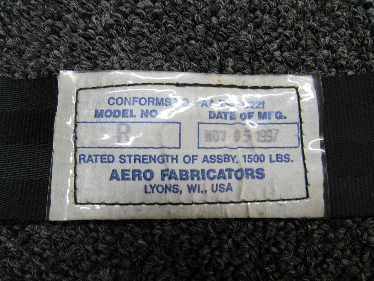 Aero Fabricators 60304 Aero Fabricators Model R Seatbelt Assembly Rear