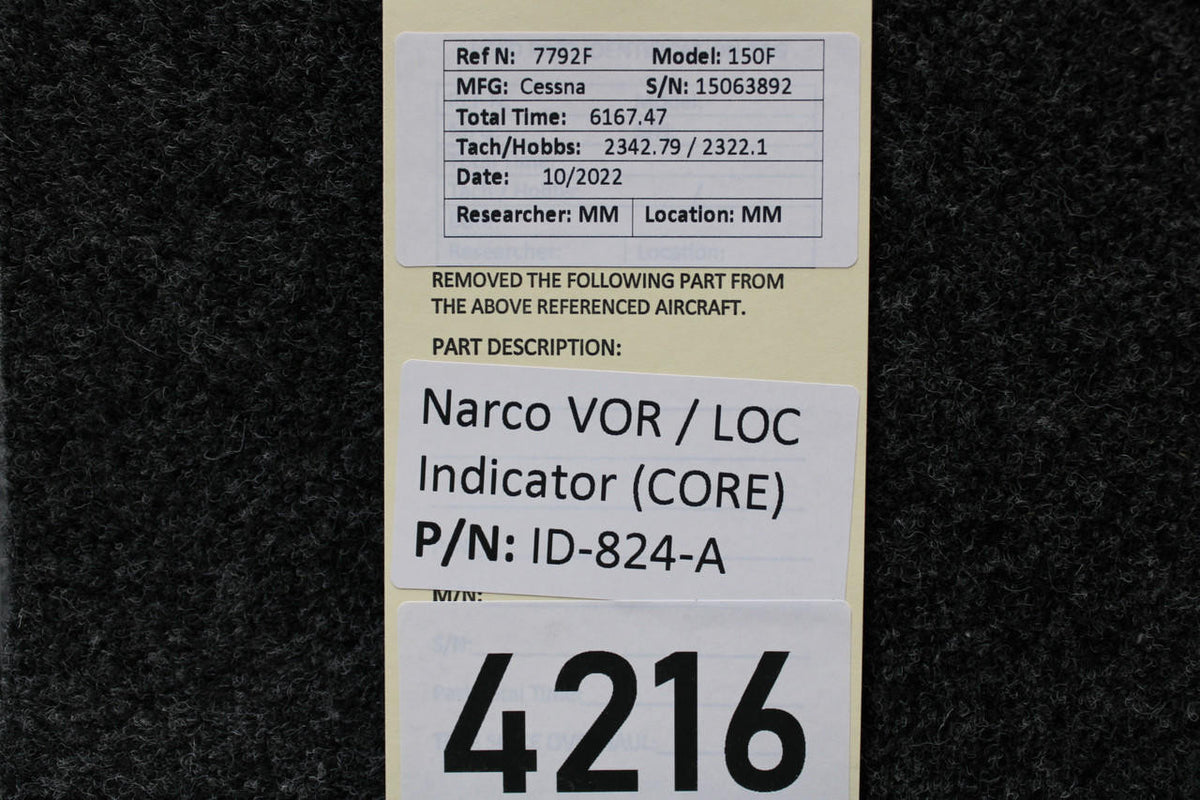 Narco ID-824-A Narco VOR / LOC Indicator (CORE)