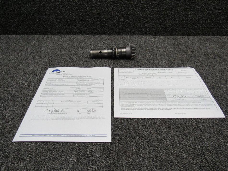 Cessna Aircraft Parts 2081001-8 Cessna 177RG Main Gear Selector Pinion W/ 8130-3 and PAI-MT-1