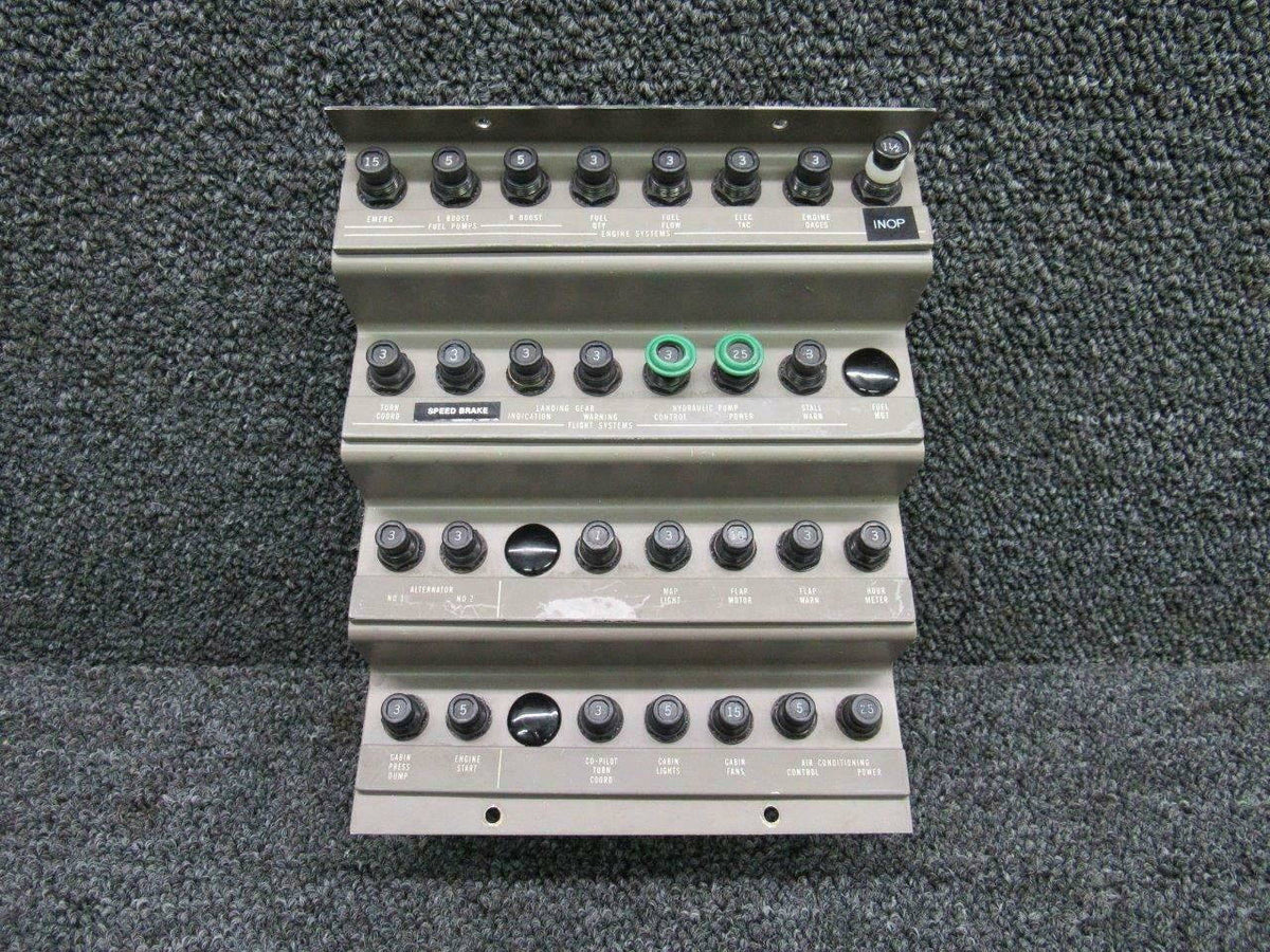 89843-002 Piper PA46-350P Klixon Breaker Panel Assy Pilot Forward (Volts: 28) BAS Part Sales | Airplane Parts