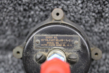 US Gauge AW-1-7/8-21-J US Gauge Co. Suction Gauge