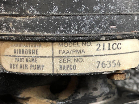 Airborne Continental GO-300 Airborne 211CC Dry Air Pump Assembly